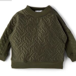 Burberry Baby Quilted Timothie Monogram Sweatshirt-size 4Y